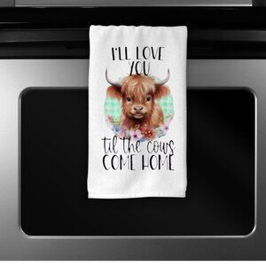 Cow Western Microfiber Kitchen Towel